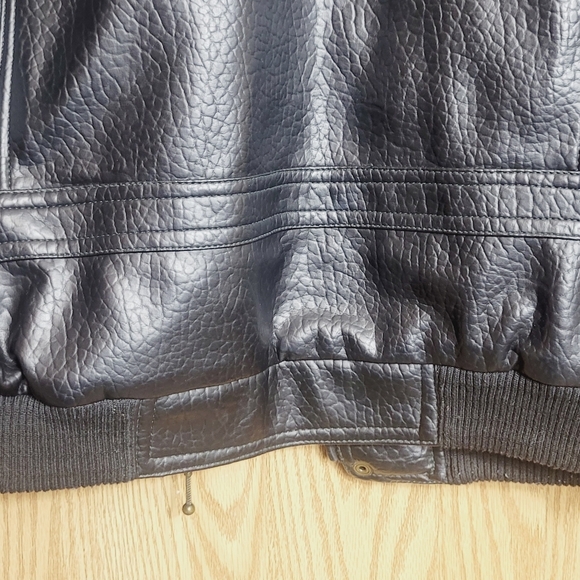 Vintage Faux Pebbled Leather Seattle Mariners Baseball Jacket Mighty Mac… - Picture 4 of 15